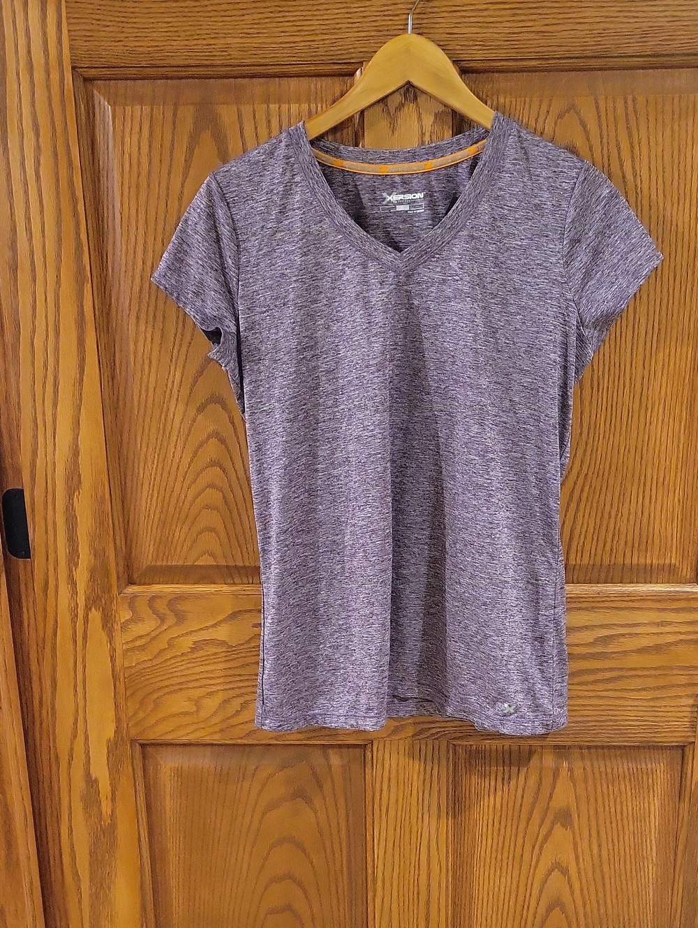 Womens Xersion Large Purple Performance Top